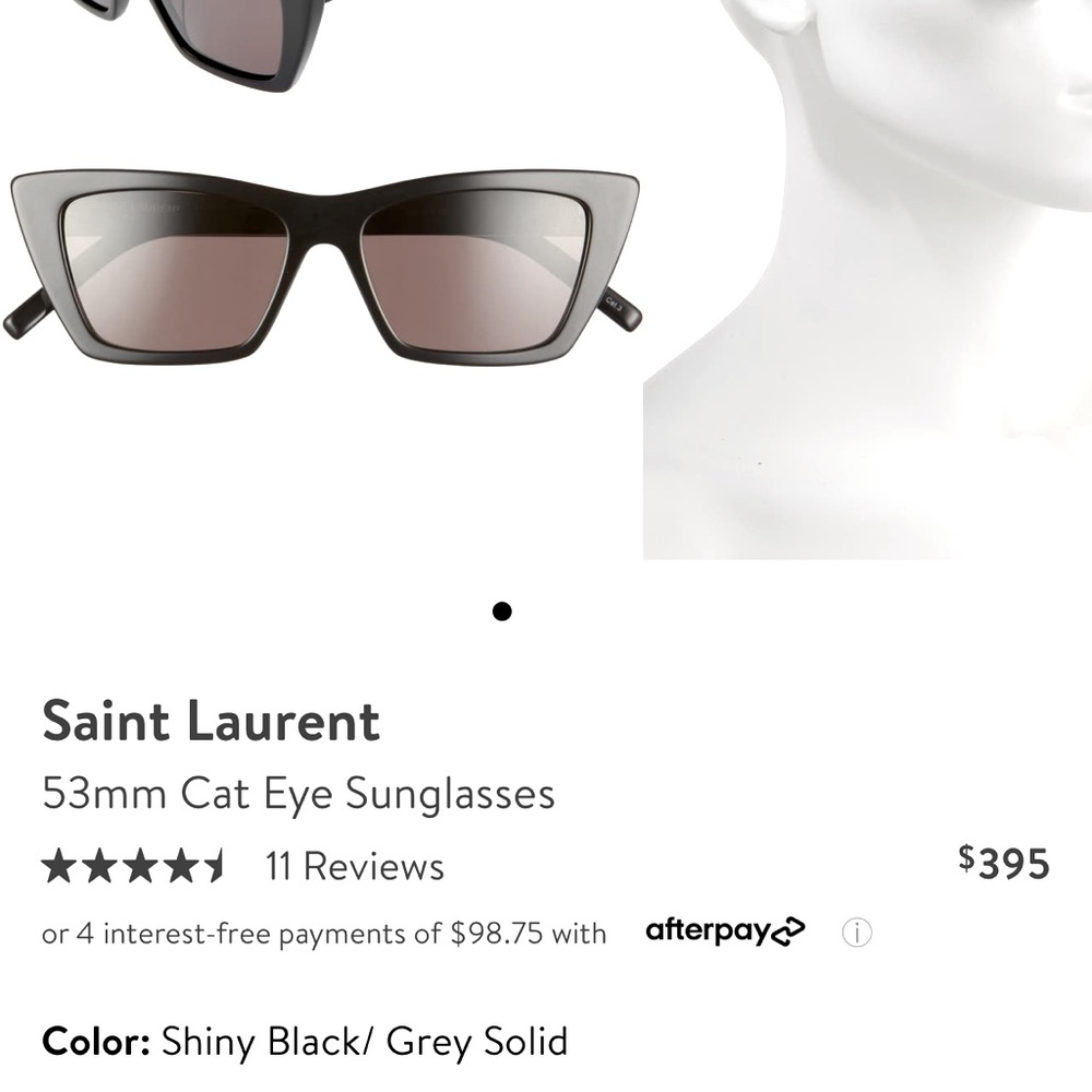 Saint Laurent Cat eye sunglasses LIKE NEW